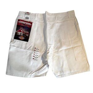 Dickies Men’s 44 White Professional Painter Shorts 100% Cotton Rugged Design‎